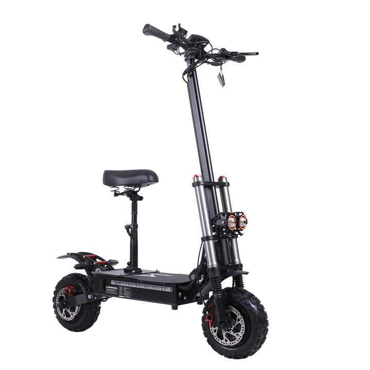 USA UK Warehouse 6000W 60V38AH Dual Motor Electric Scooter 11 Inch Tire Adult Off-road Electric Scooter Fast Delivery