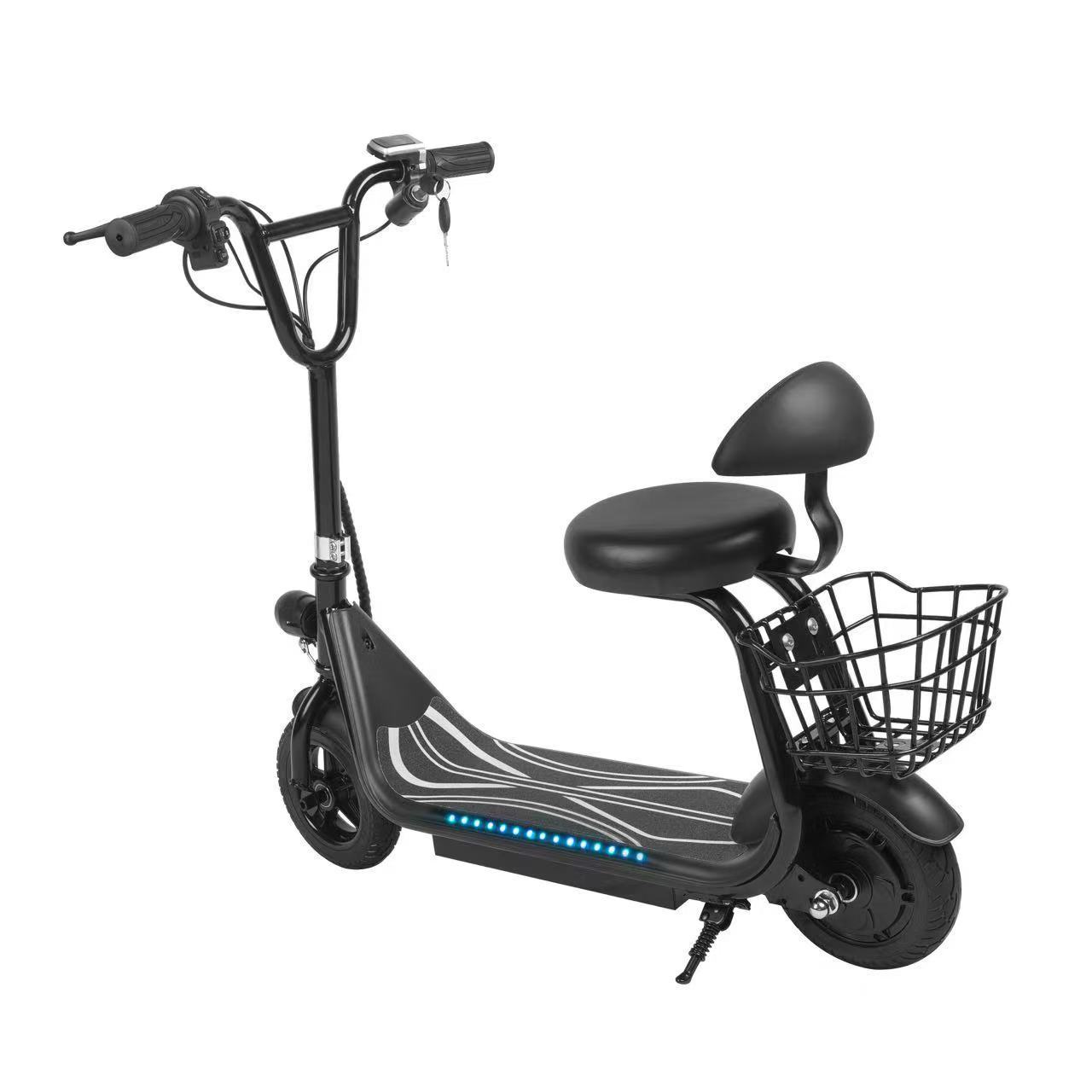 Adult Style 2-Wheel Electric Scooter 250W 36V Small Mobility Vehicle Smart Electronic Adult Style and Electric Scooter