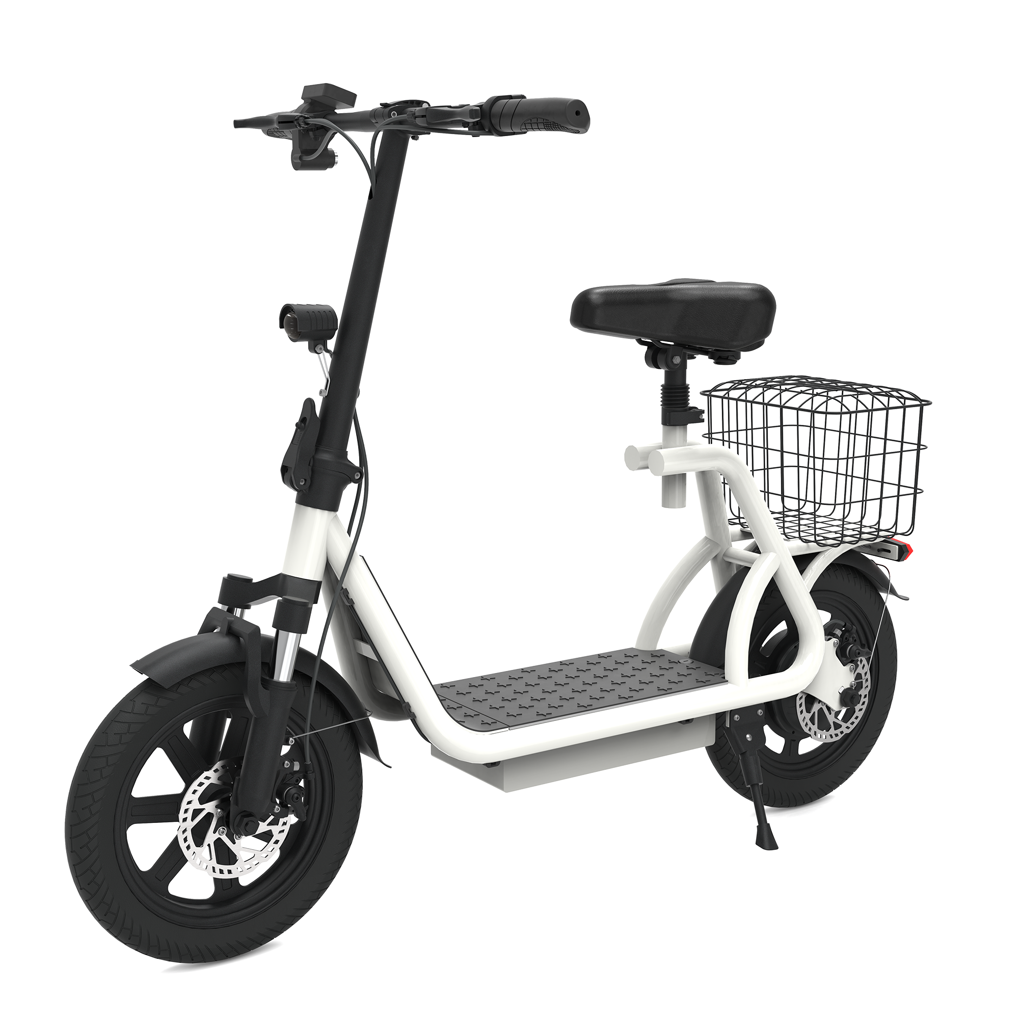 X12 White 12 Inch Electric Scooter EBike Long Range Food Delivery Electric Bike Foldable Best High Speed Scooter