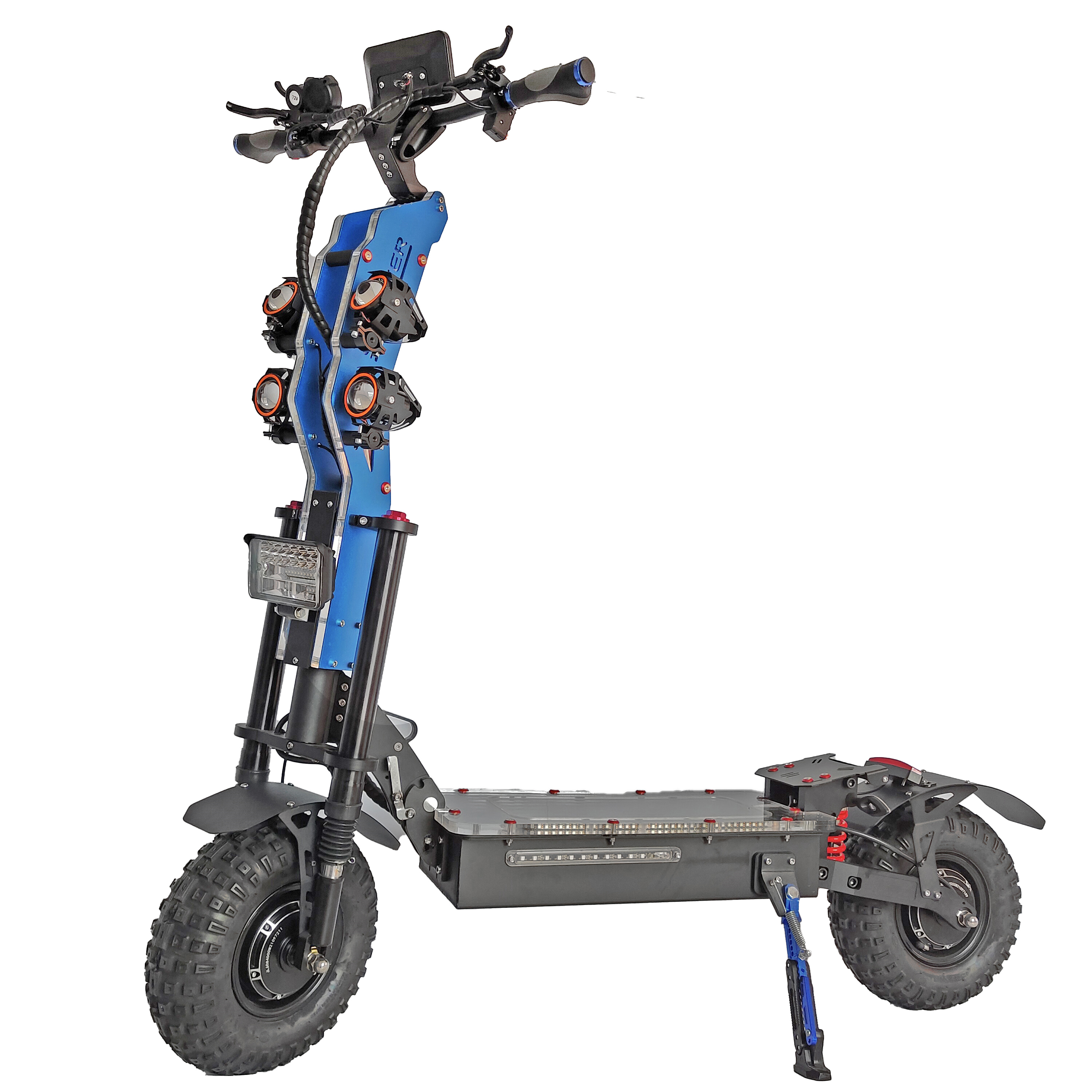 Max Speed 80-100KM/H 8000W Dual Motors Adults Electric Scooter 14 Inch with 72V50AH Battery
