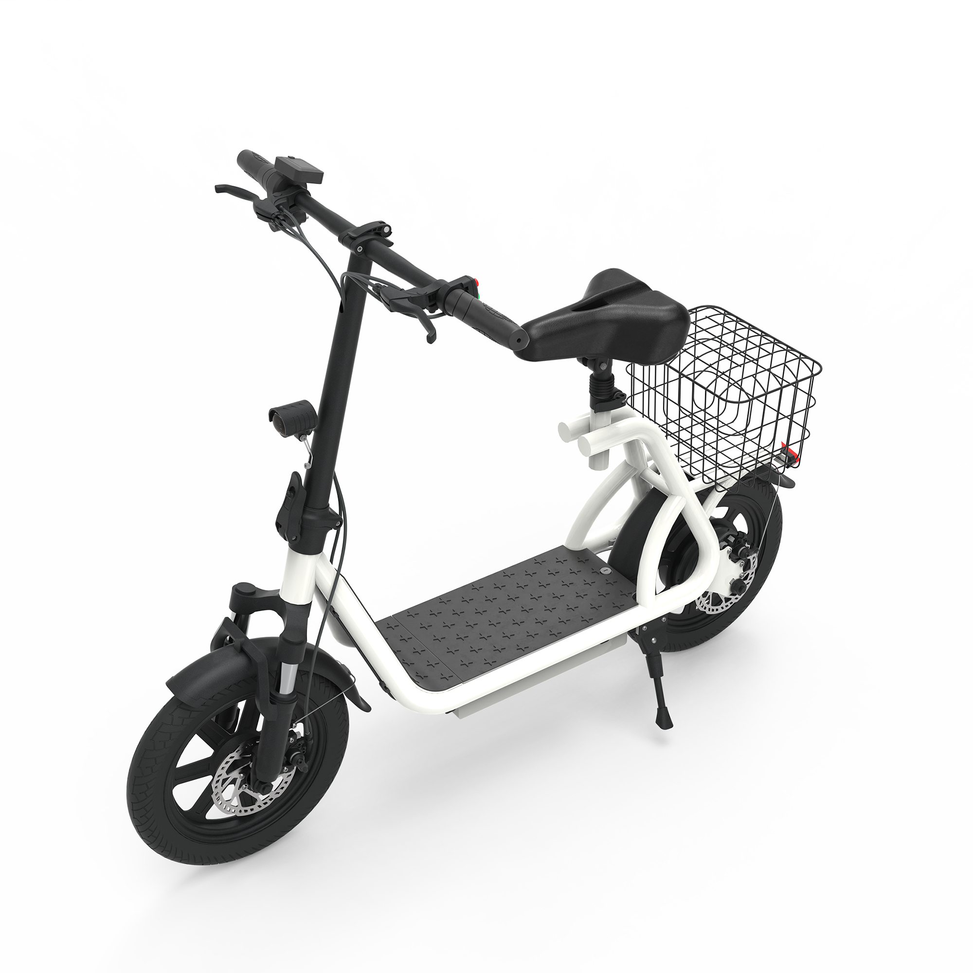 X12 White 12 Inch Electric Scooter EBike Long Range Food Delivery Electric Bike Foldable Best High Speed Scooter