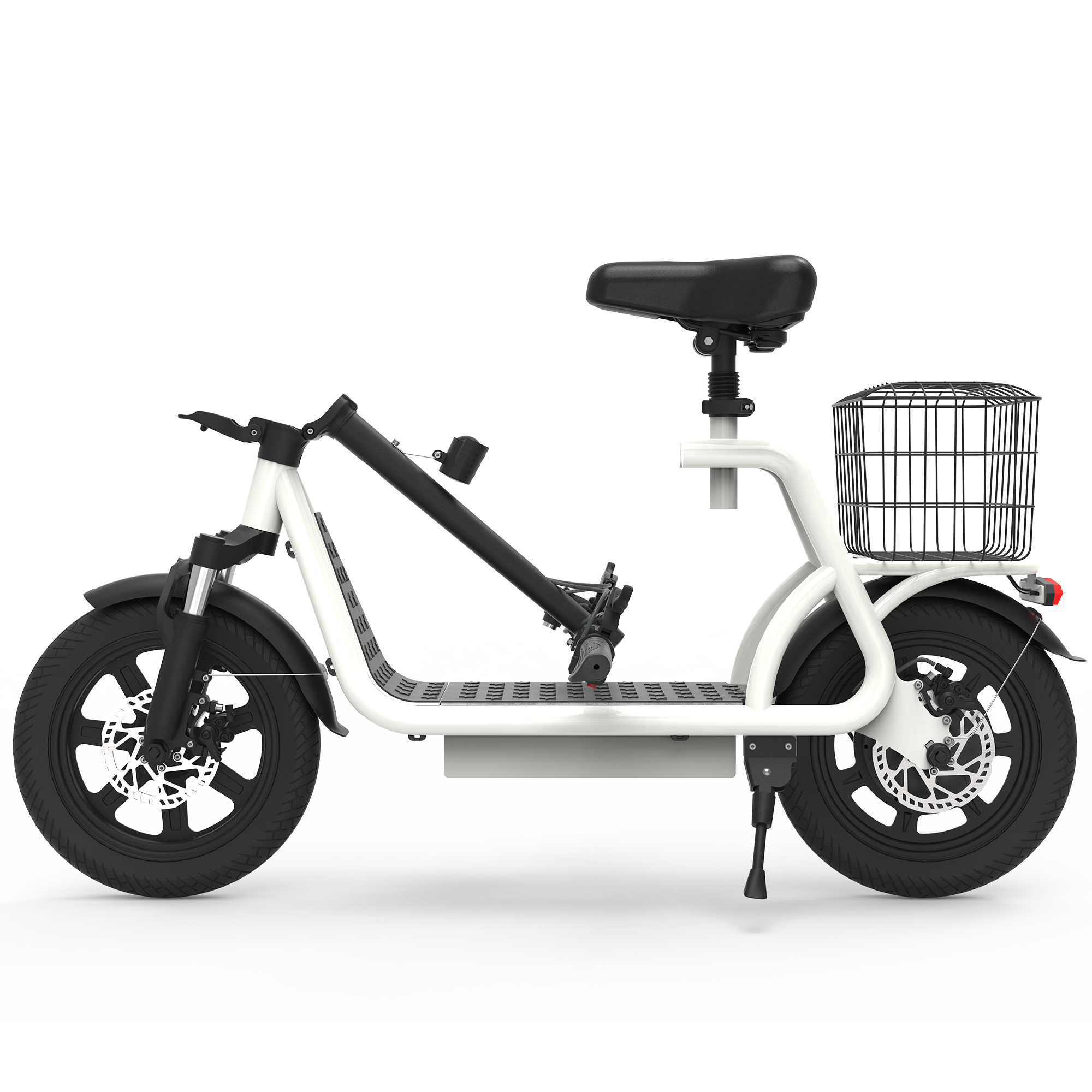 X12 White 12 Inch Electric Scooter EBike Long Range Food Delivery Electric Bike Foldable Best High Speed Scooter