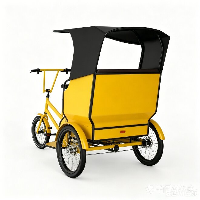 Shaanxi manufactured public passenger 48V 500W electric 3-wheel bicycle electric tricycle