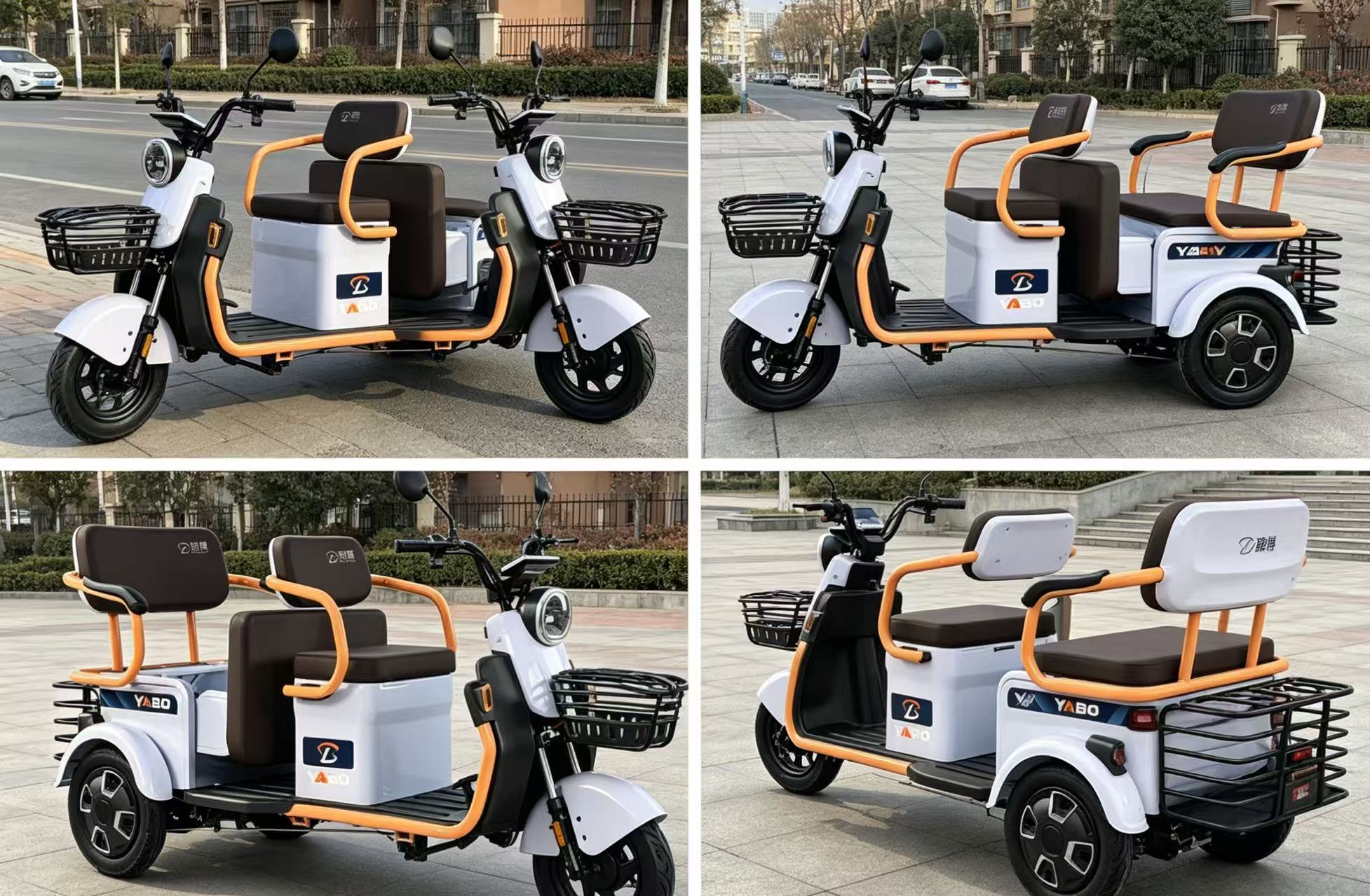 Electric Tricycle 3-Wheeler Scooter 1000W Motor 140km Range for Adults Cargo & Passenger