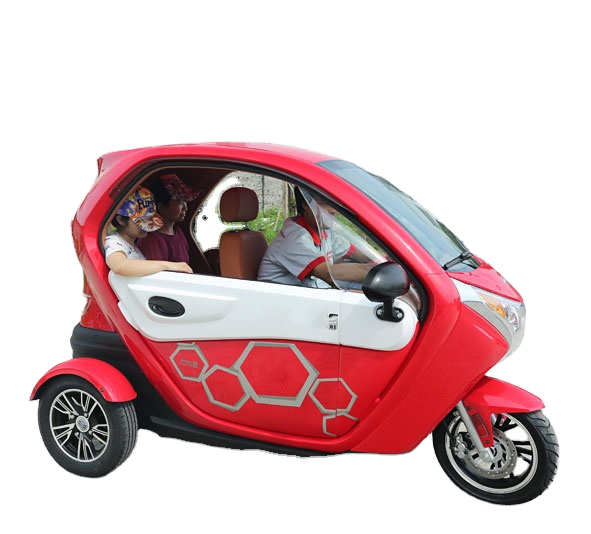 New Energy 1000W Electric Tricycle 60V Commuter Vehicle with Closed Two-Door and Three-Seat