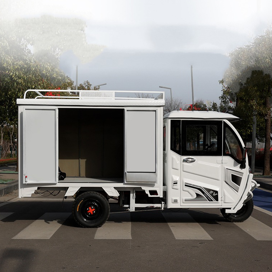 Tricycles for Express Delivery 2000w 60v/72v Electric Three-Wheeled Tricycles for Delivery Vehicle Closed Body Type