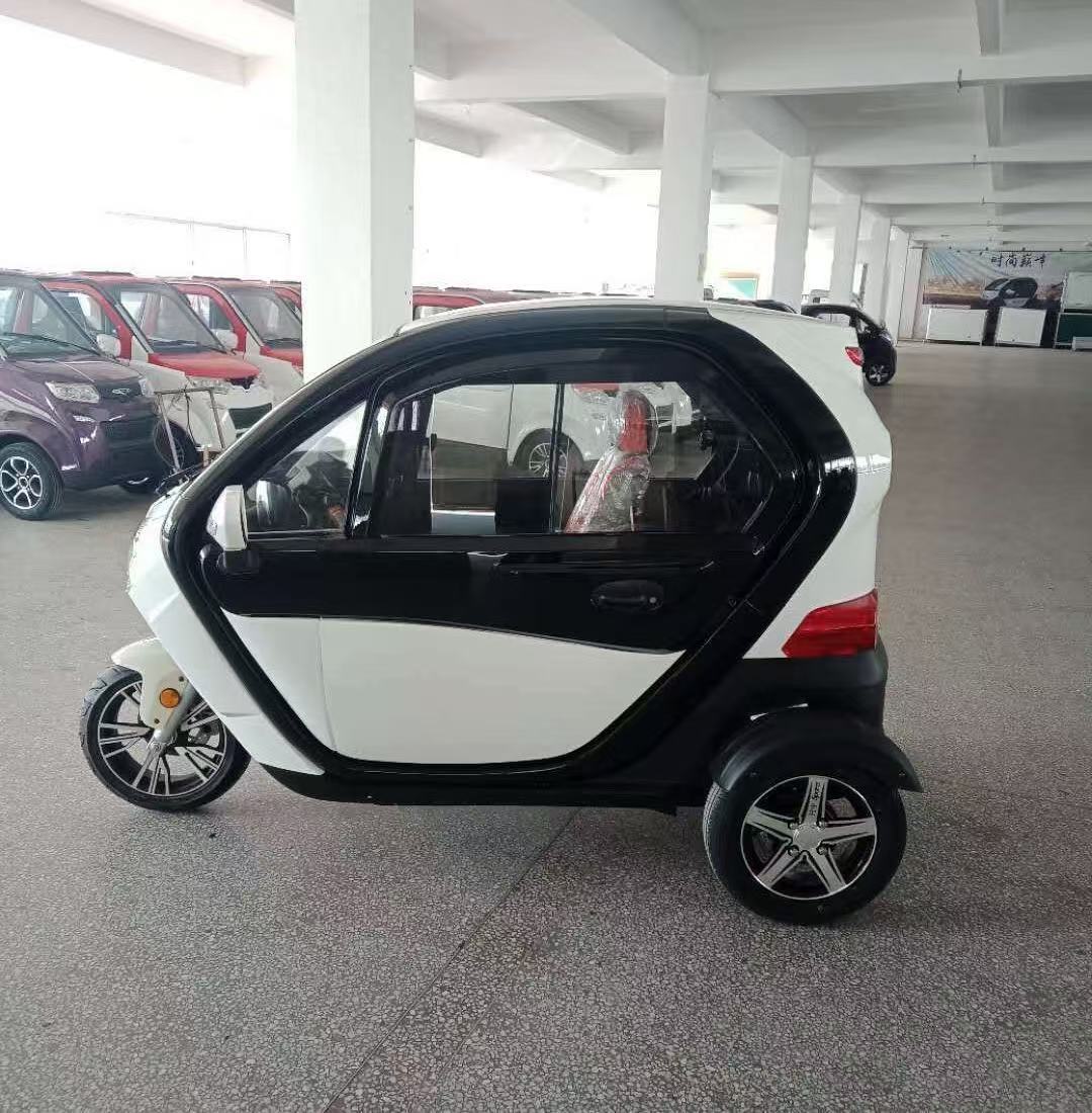 New Energy 1000W Electric Tricycle 60V Commuter Vehicle with Closed Two-Door and Three-Seat