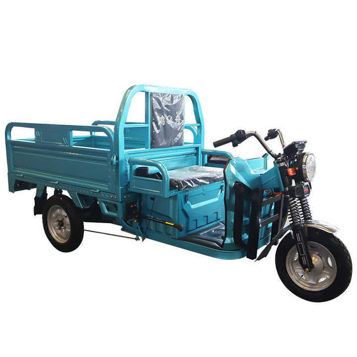 60V 1000W Three-Wheel Electric Tricycle with Open Body 500kg Payload & 30km/h Speed for Cargo Delivery