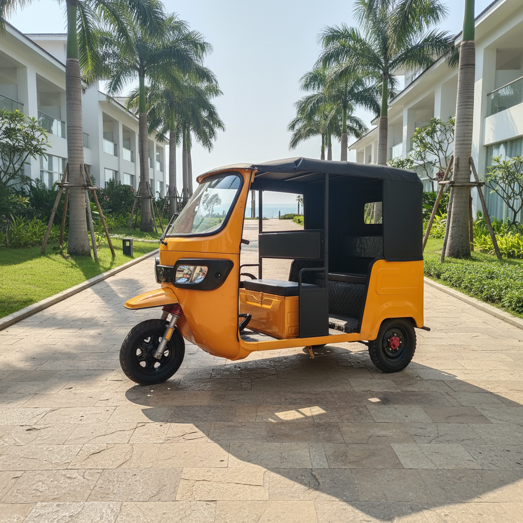 Best Selling Model 60V Open Electric Tricycles with 6 Seater 1000W 400kg Payload Capacity for Cargo Use
