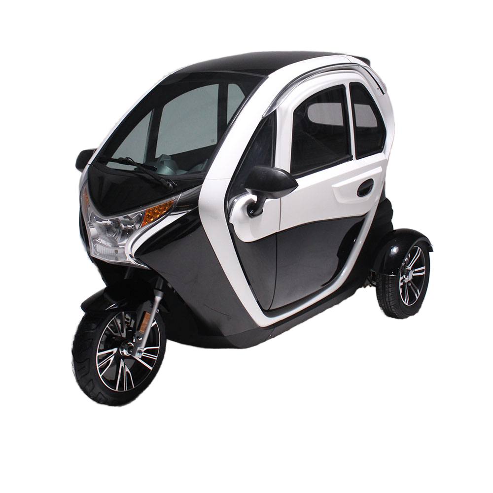New Energy 1000W Electric Tricycle 60V Commuter Vehicle with Closed Two-Door and Three-Seat