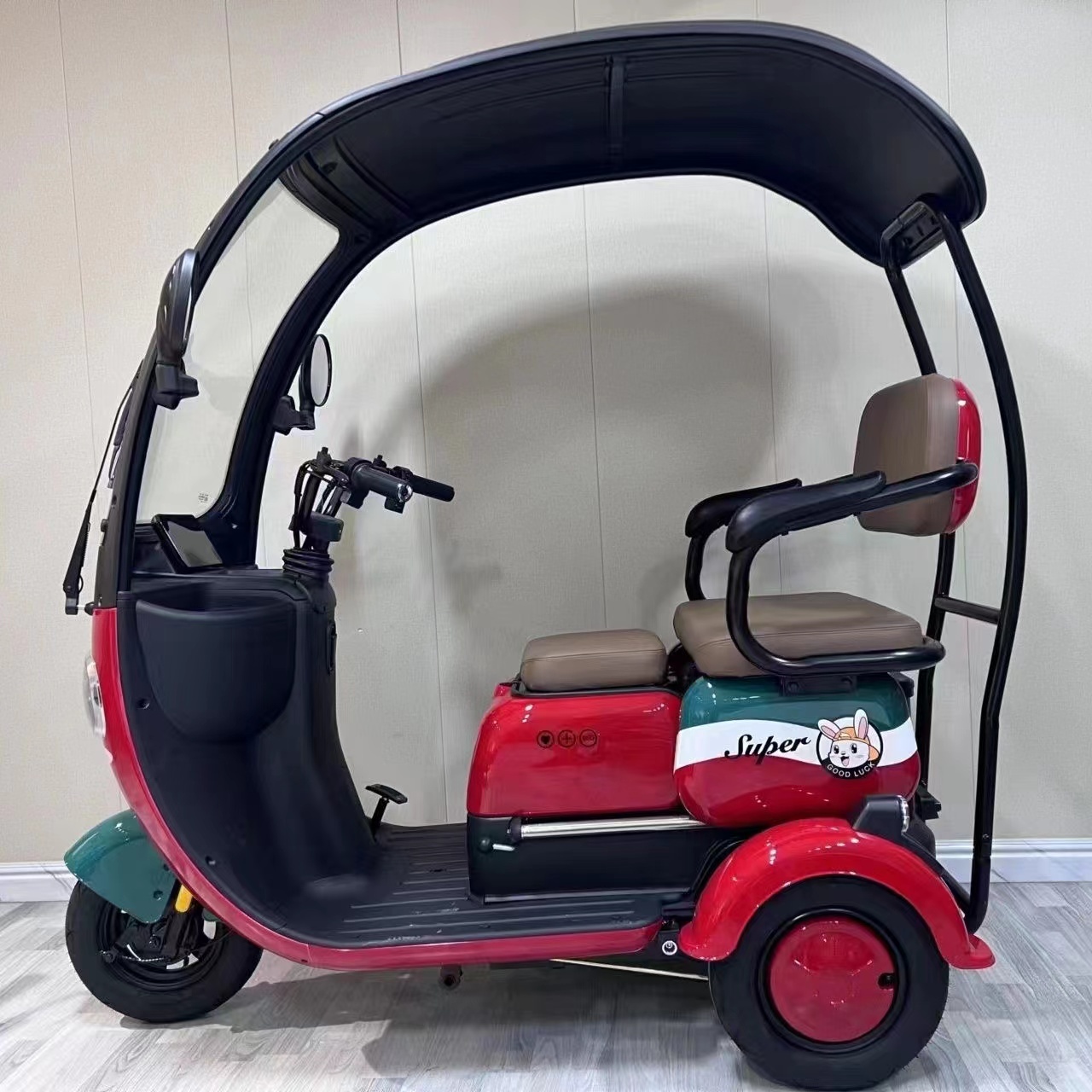 1000W Electric Tricycle Household Small Scooter Three-seat Adjustable Electric Tricycle 3 Person Tricycle