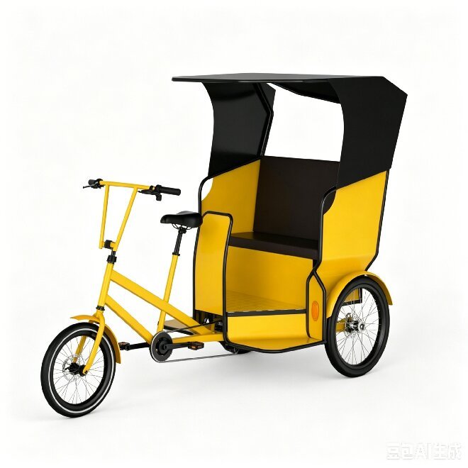 Shaanxi manufactured public passenger 48V 500W electric 3-wheel bicycle electric tricycle