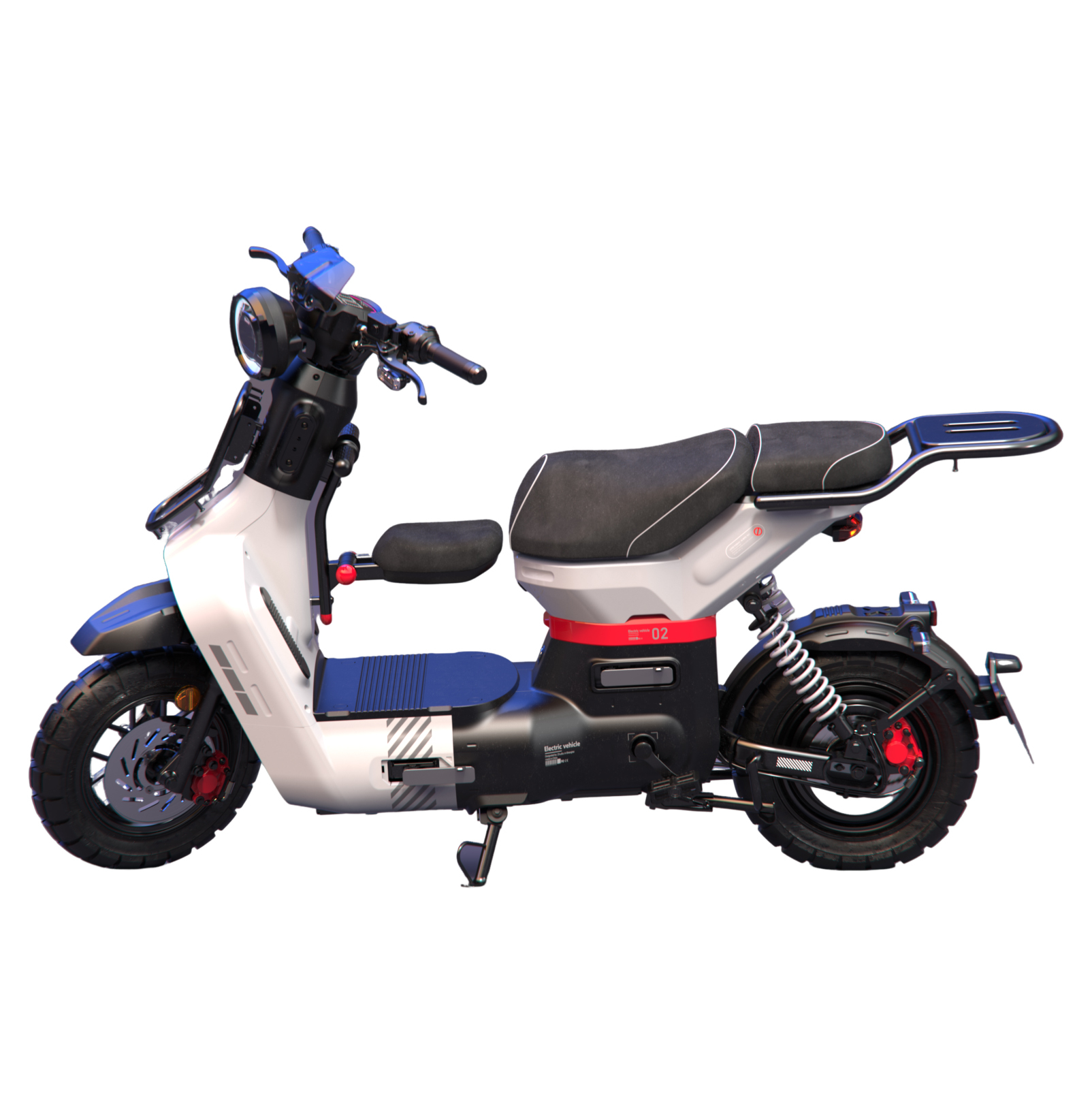 Efficient Long Range Electric Moped - City Commuter & Delivery Scooter for Adults