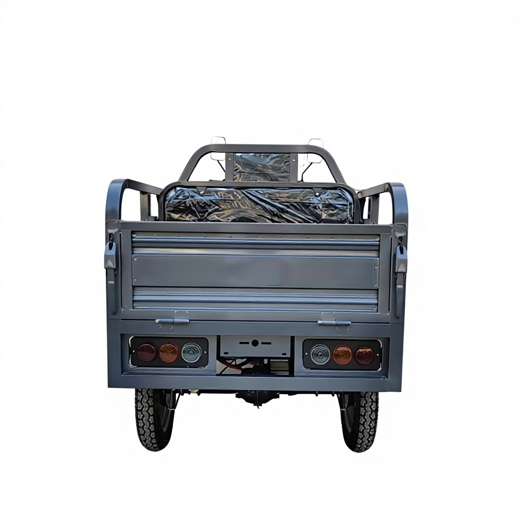 Electric Three-Wheeled Tricycle Open Flatbed Cargo Transport Export Battery-Powered High-Capacity 200-300kg 30km/h