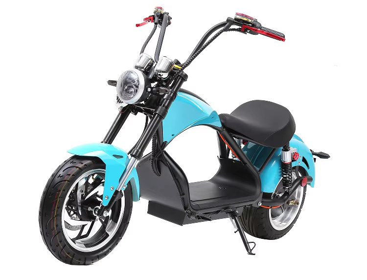2000W Electric Moped Sportbike Mobility Scooter with Pedal System 18km/h+ for Urban Daily Transport