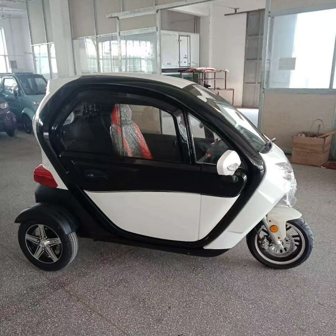 New Energy 1000W Electric Tricycle 60V Commuter Vehicle with Closed Two-Door and Three-Seat