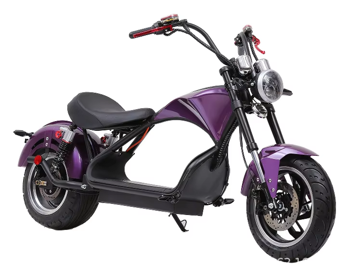 2000W Electric Moped Sportbike Mobility Scooter with Pedal System 18km/h+ for Urban Daily Transport