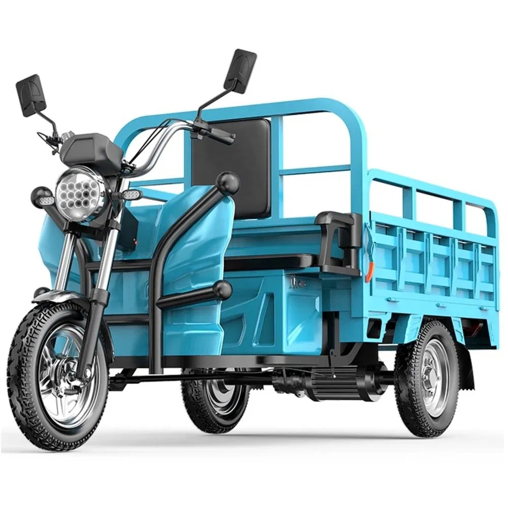 60V 1000W Three-Wheel Electric Tricycle with Open Body 500kg Payload & 30km/h Speed for Cargo Delivery