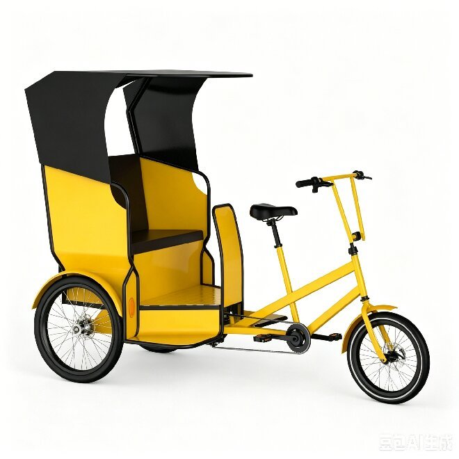 Shaanxi manufactured public passenger 48V 500W electric 3-wheel bicycle electric tricycle
