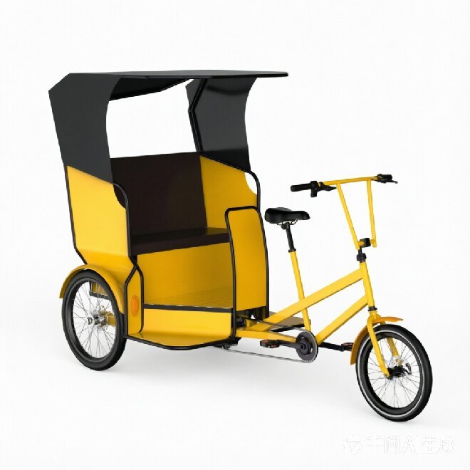 Shaanxi manufactured public passenger 48V 500W electric 3-wheel bicycle electric tricycle