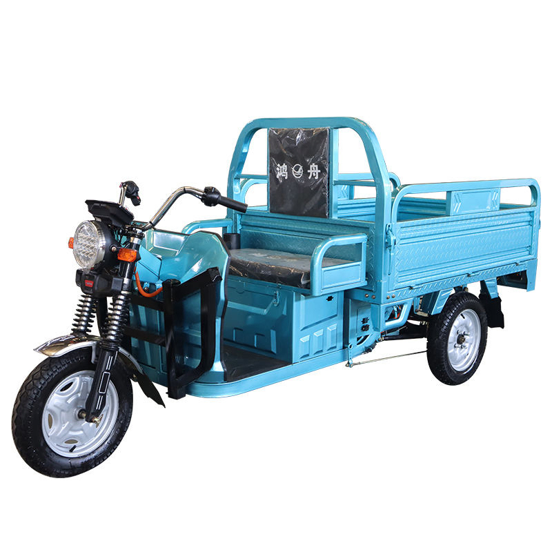60V 1000W Three-Wheel Electric Tricycle with Open Body 500kg Payload & 30km/h Speed for Cargo Delivery