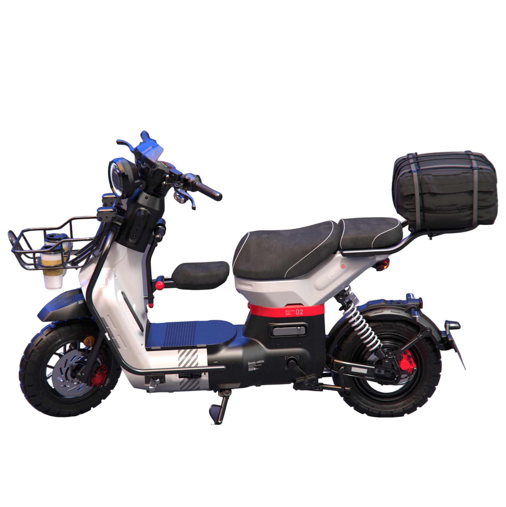 Efficient Long Range Electric Moped - City Commuter & Delivery Scooter for Adults