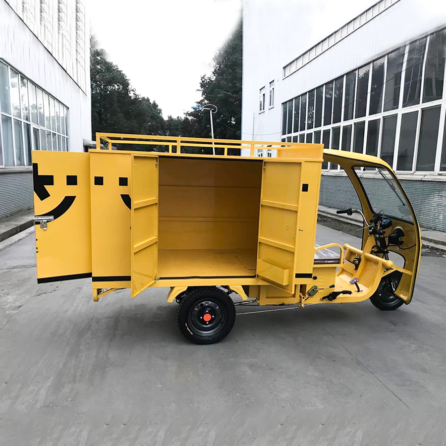 Tricycles for Express Delivery 2000w 60v/72v Electric Three-Wheeled Tricycles for Delivery Vehicle Closed Body Type