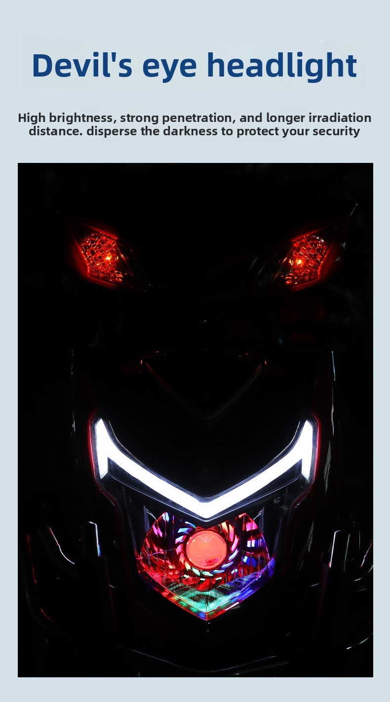 1500W High-speed Electric Motorcycle 60km/h 280kg Load Capacity 108kg Curb Weight Unisex for Long-distance Freight