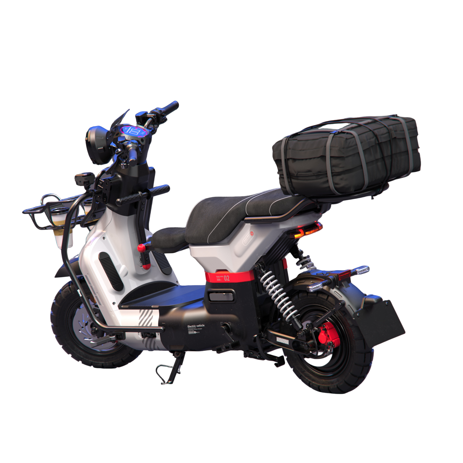 Efficient Long Range Electric Moped - City Commuter & Delivery Scooter for Adults