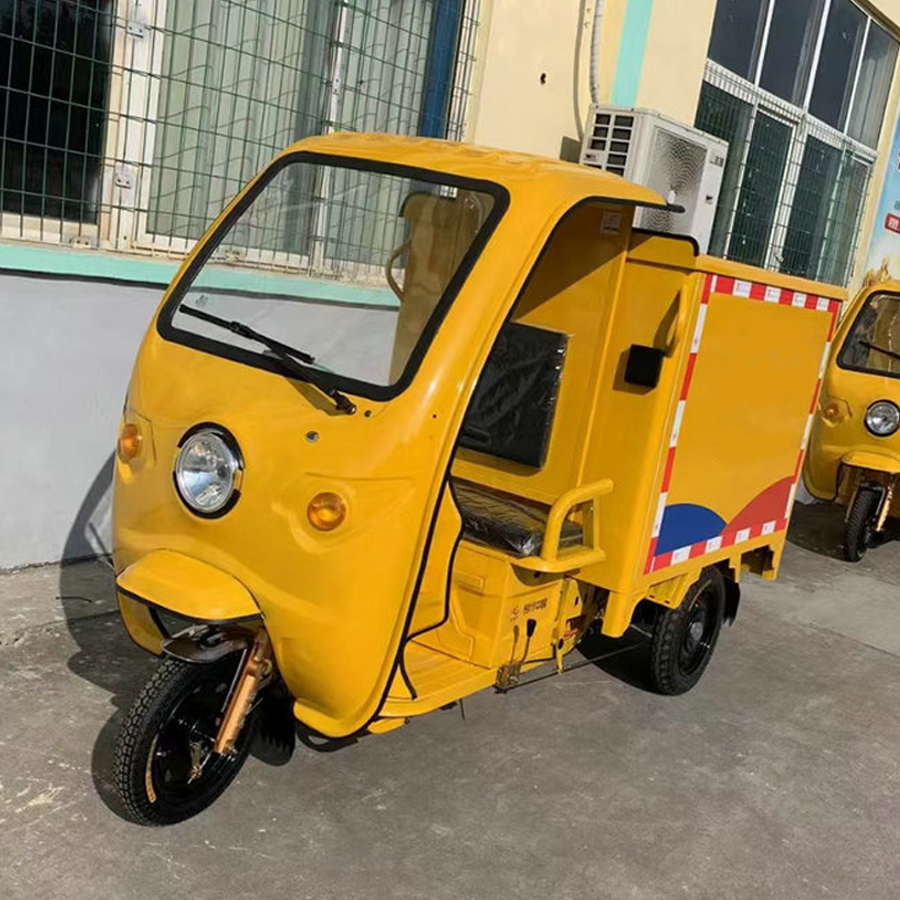 Tricycles for Express Delivery 2000w 60v/72v Electric Three-Wheeled Tricycles for Delivery Vehicle Closed Body Type