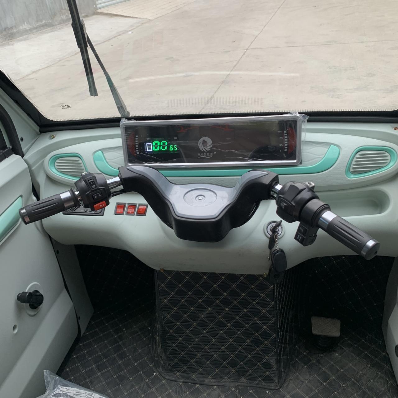NUEN 1000W Electric Tricycle Closed Body Low Speed 3 Passenger Personal EV Wholesale Factory Direct