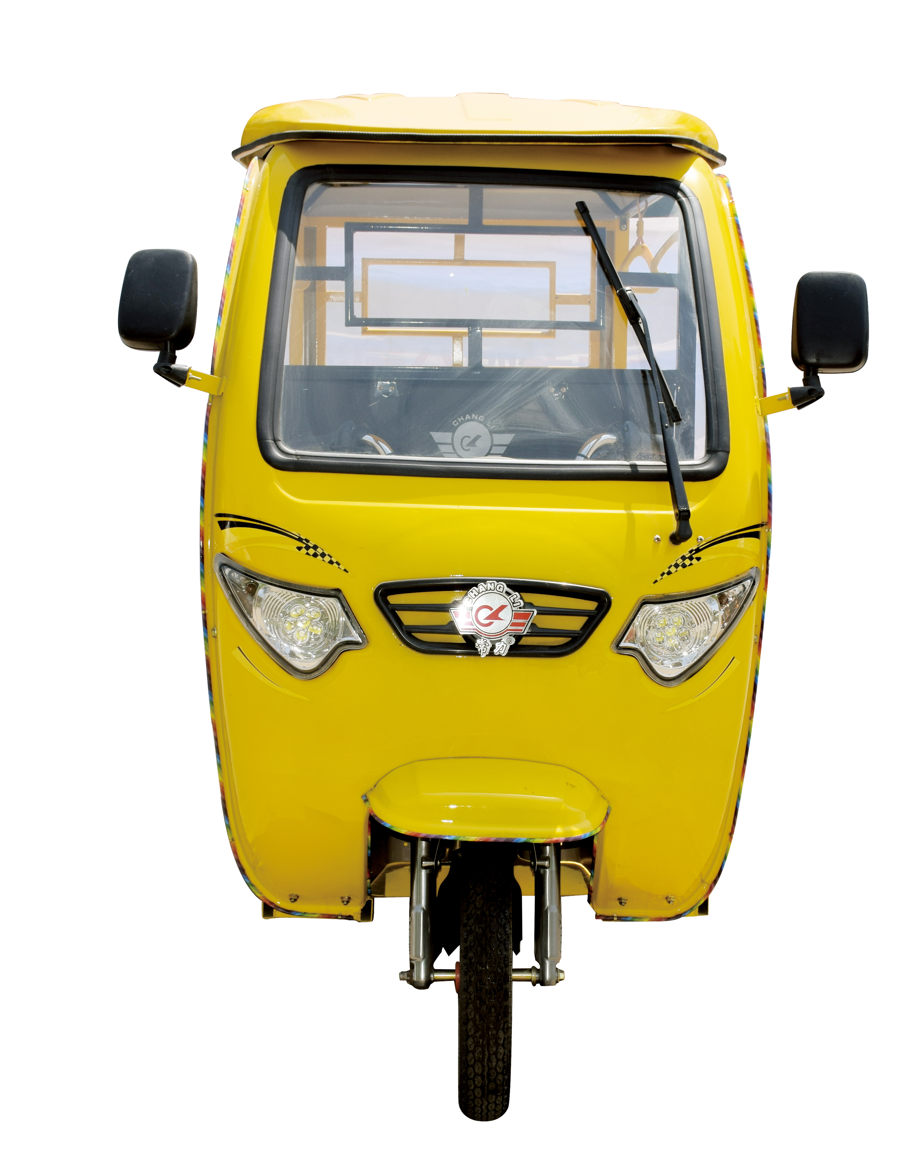 Passenger Tricycle 6 Seat Tuk Tuk Cargo Tricycle Electric Solar Rickshaw for Adults