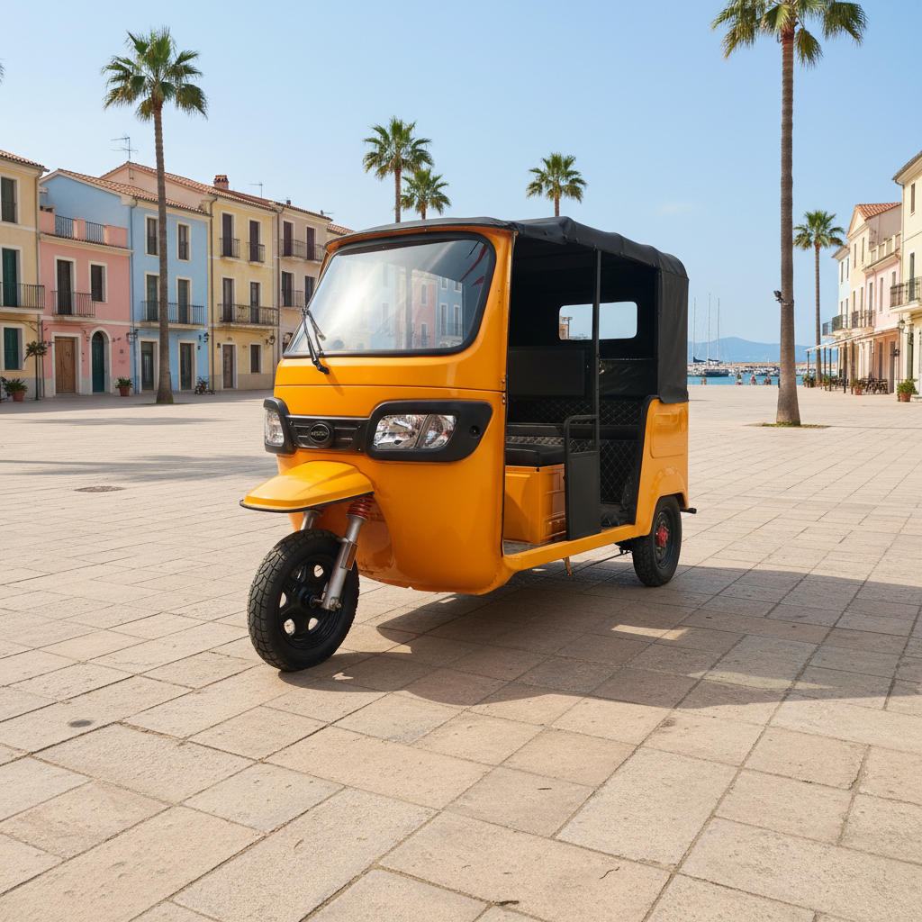 Best Selling Model 60V Open Electric Tricycles with 6 Seater 1000W 400kg Payload Capacity for Cargo Use