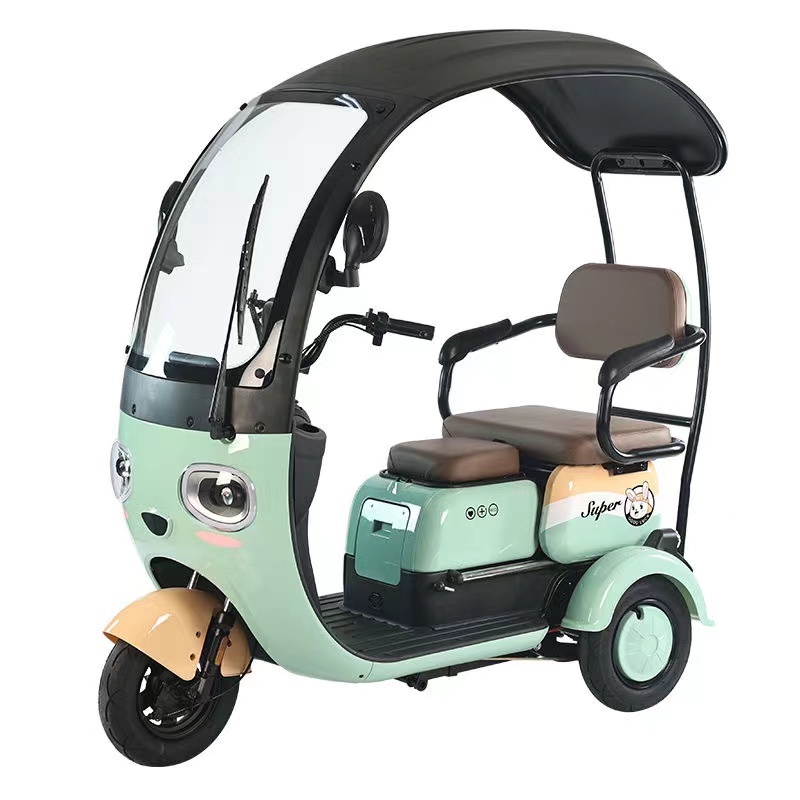 1000W Electric Tricycle Household Small Scooter Three-seat Adjustable Electric Tricycle 3 Person Tricycle