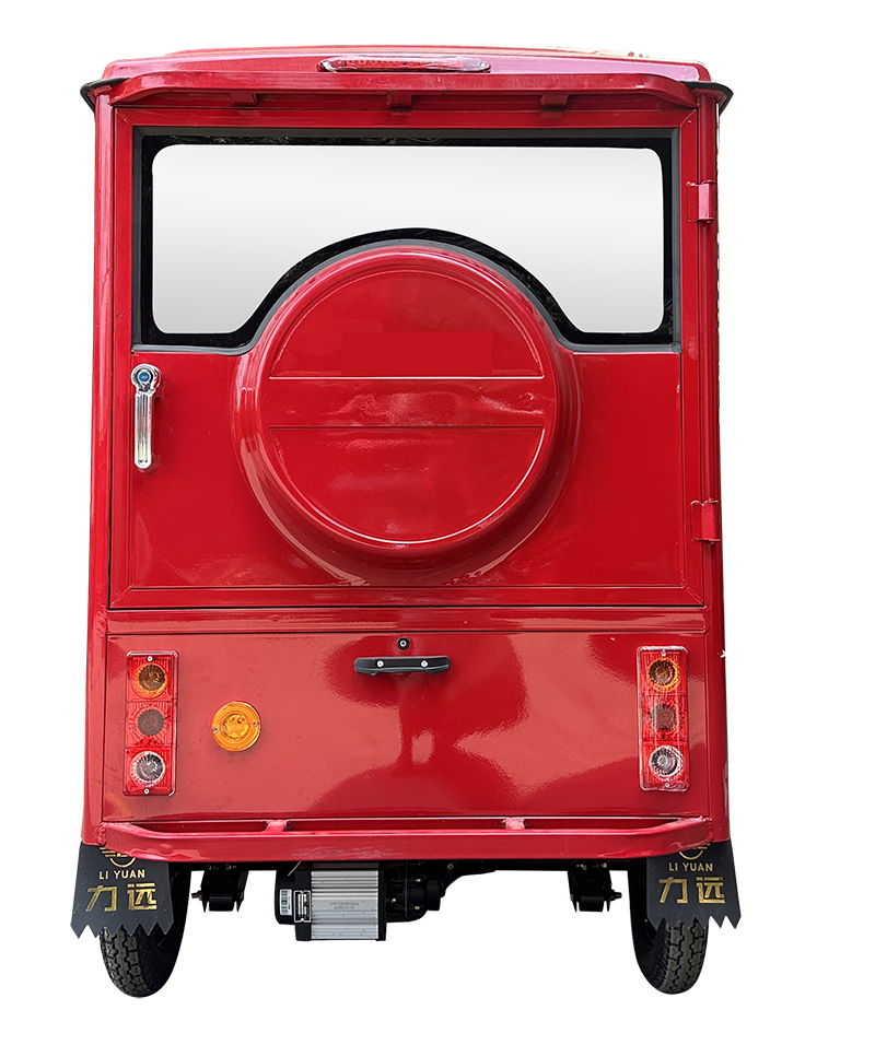 Hot Selling Bajaj 60V Closed Electric Tricycle for Passengers with 4-6 Seats and 400kg Payload
