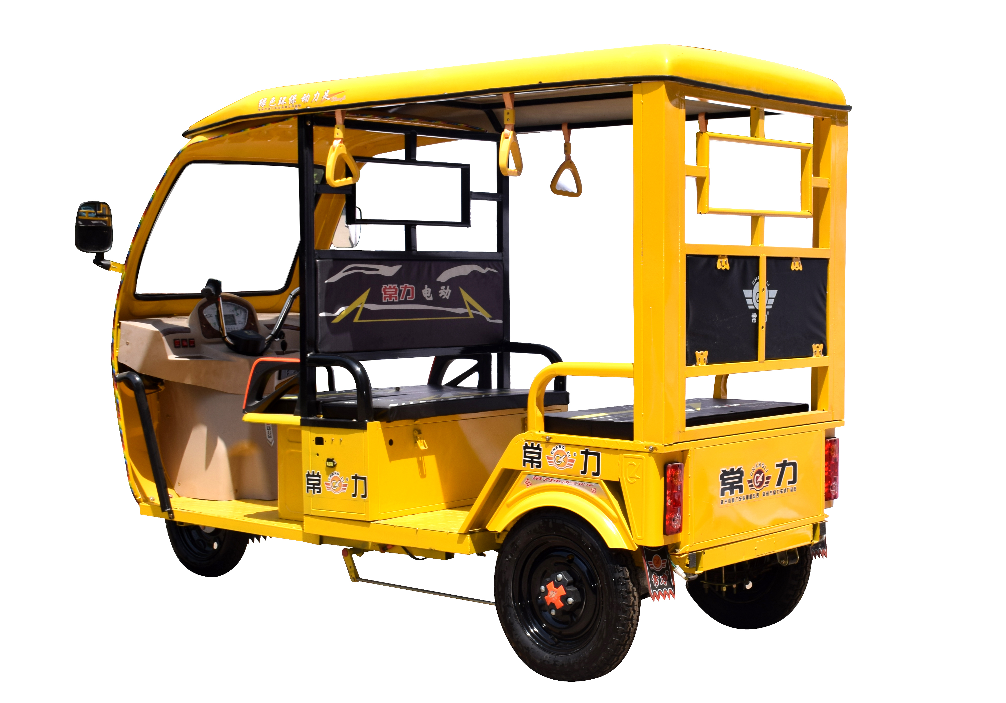 Passenger Tricycle 6 Seat Tuk Tuk Cargo Tricycle Electric Solar Rickshaw for Adults