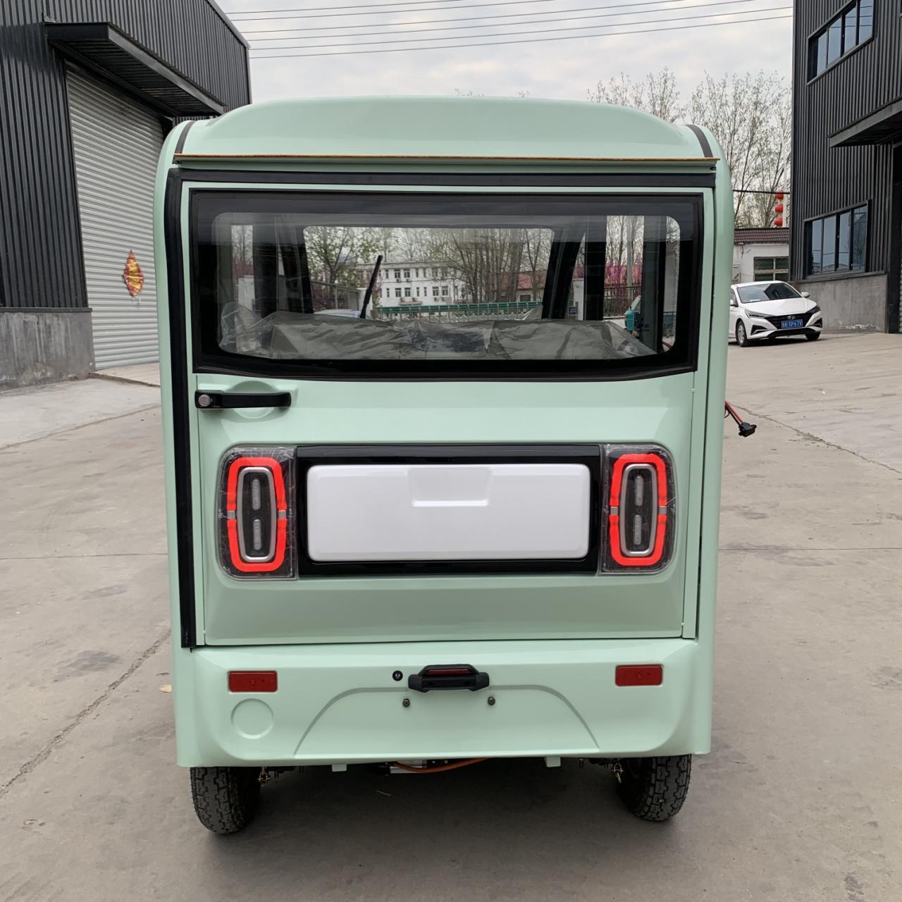 NUEN 1000W Electric Tricycle Closed Body Low Speed 3 Passenger Personal EV Wholesale Factory Direct