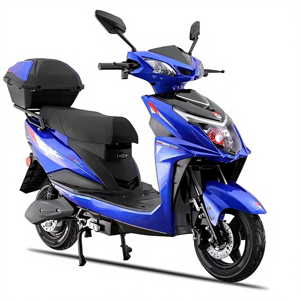 1500W High-speed Electric Motorcycle 60km/h 280kg Load Capacity 108kg Curb Weight Unisex for Long-distance Freight