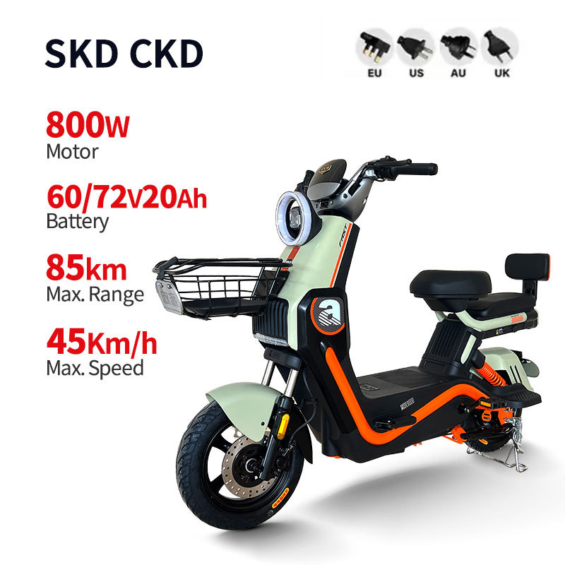 Wholesale Electric Motorcycle E-Moped Adult Electric Scooter 800W Electric Bike Adult Electric Mopeds Battery Scooter Bike