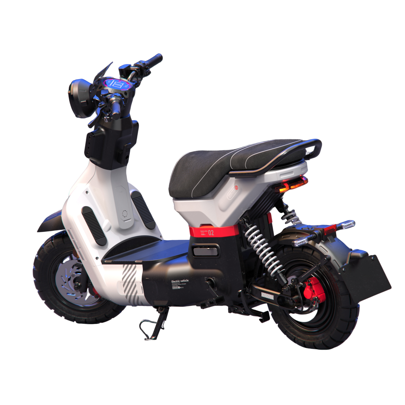 Efficient Long Range Electric Moped - City Commuter & Delivery Scooter for Adults