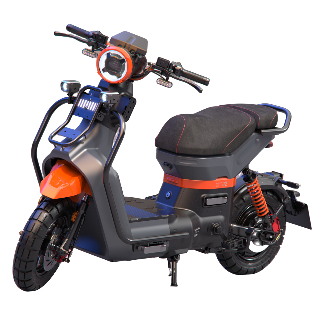 Efficient Long Range Electric Moped - City Commuter & Delivery Scooter for Adults