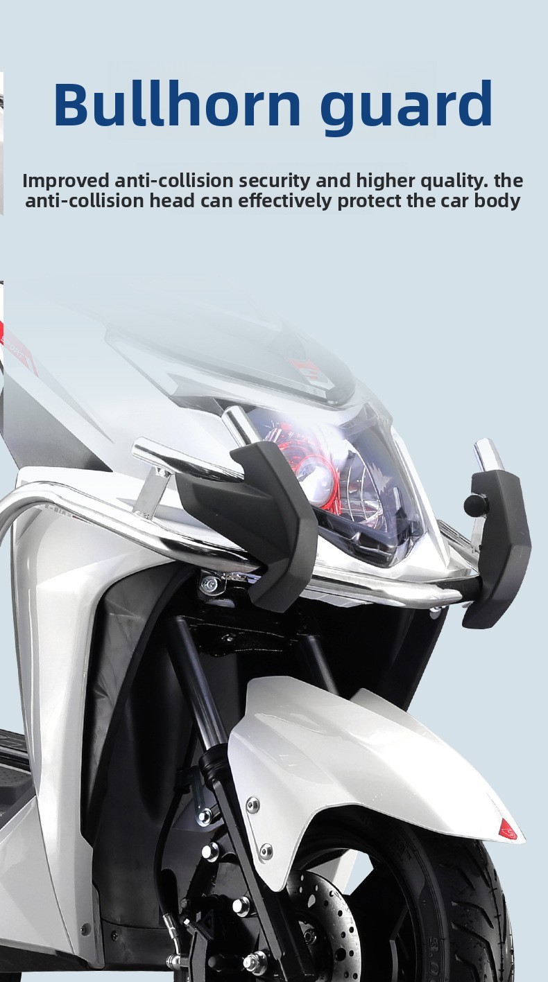 1500W High-speed Electric Motorcycle 60km/h 280kg Load Capacity 108kg Curb Weight Unisex for Long-distance Freight