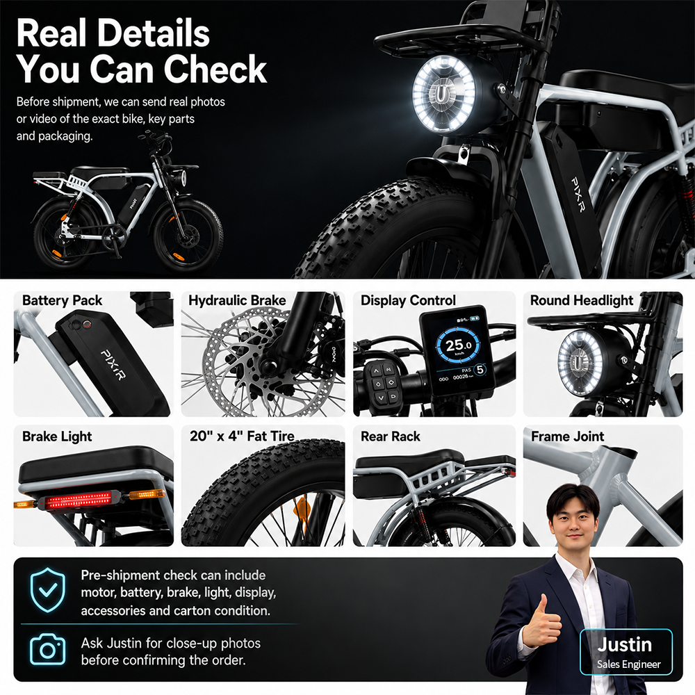 Long Range Electric Bicycle 48V 250W 20 X 4.0 Fat Tire Dual Suspension Cargo Multi-purpose Bike