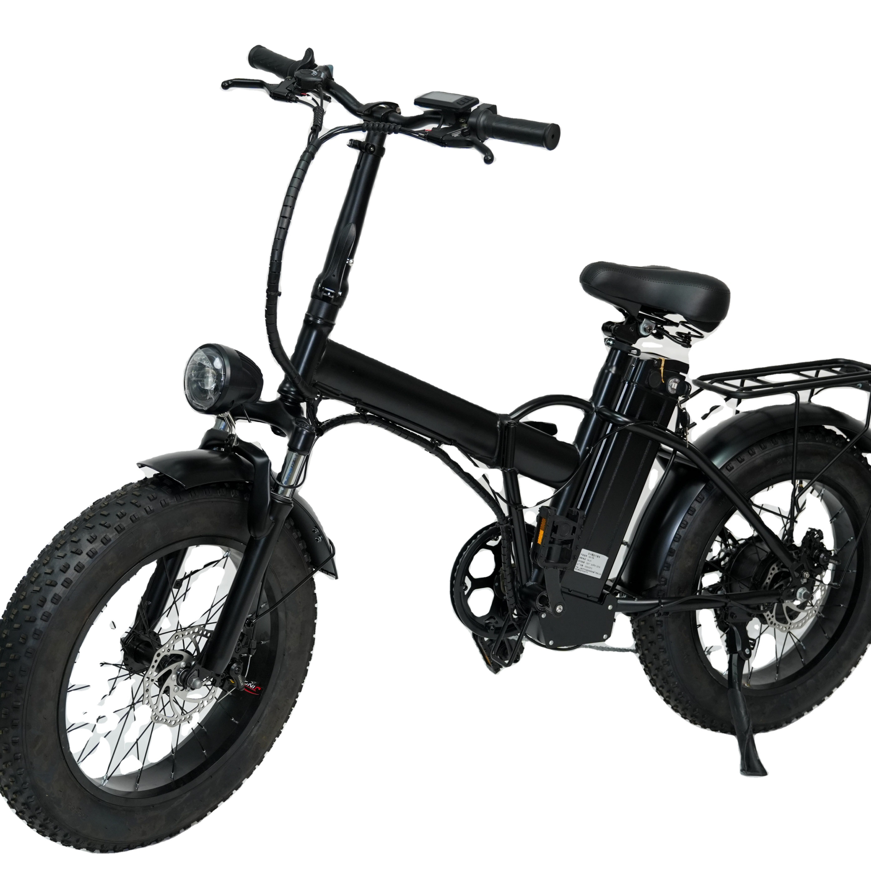 Electric Bicycle High Speed Steel Frame 20 Inch Snow Tire 15AH Lithium Battery Brushless Motor 500W Electronic