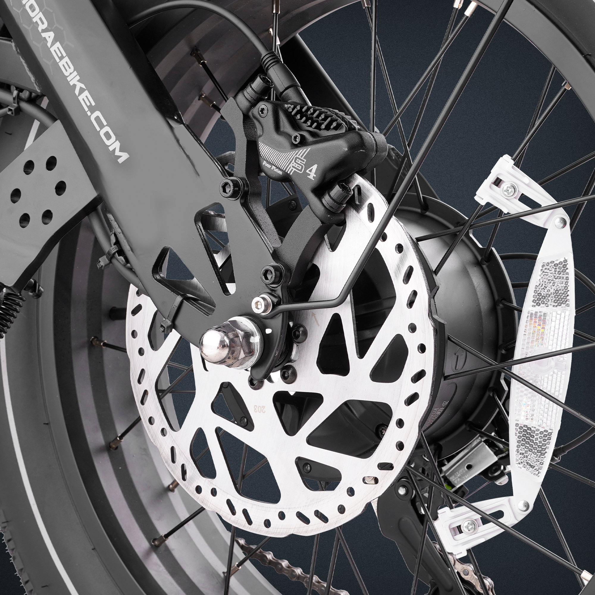 Eahora Romeo II Custom 200w 52v Electric Bike 60Ah Long Range Fatire Dual Motor Steel Frame City Dirt Mountain