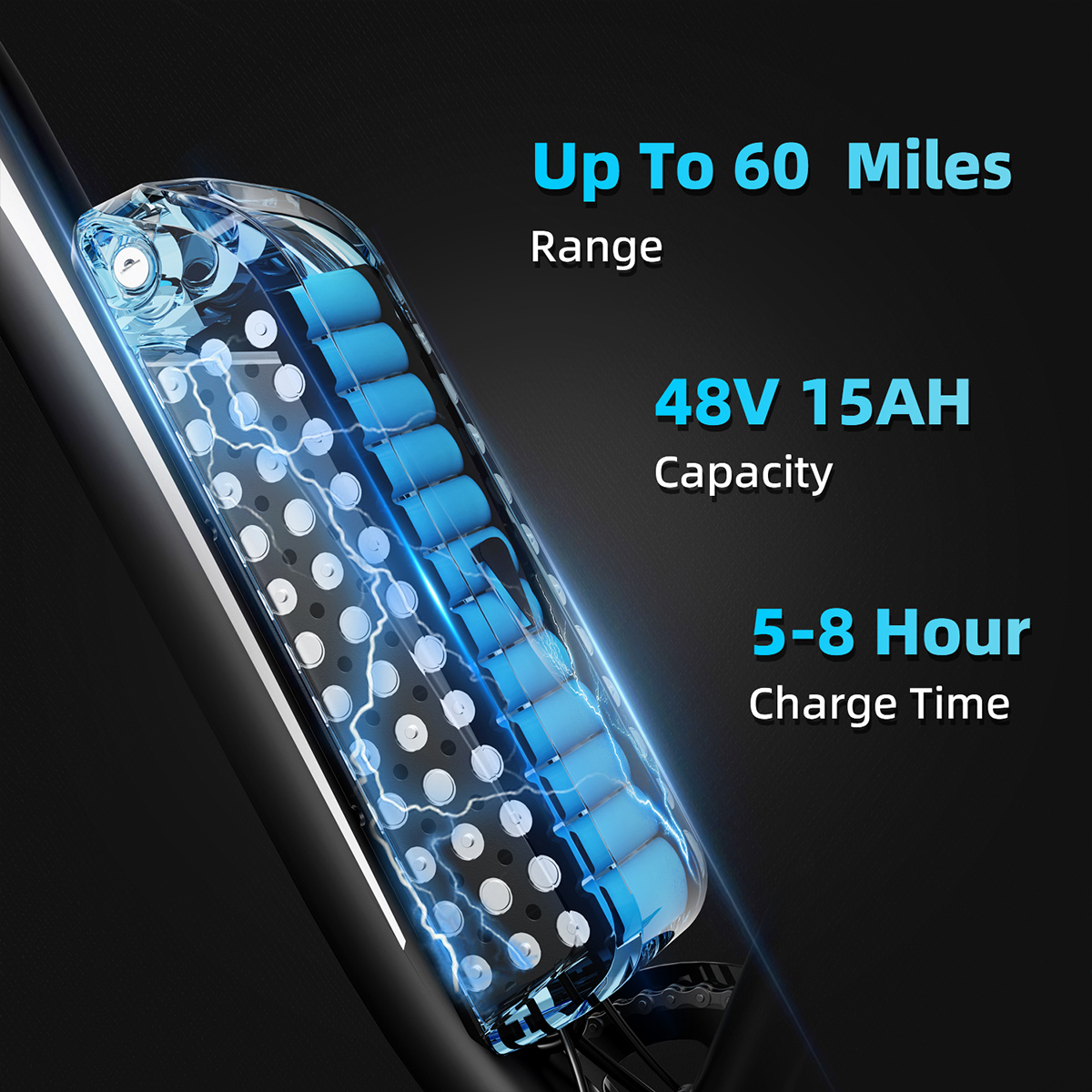 Full Suspension Fat Tire E Bike 1000w Motor 7-speed High Speed Adventure Electric Bikes with Date Display Screen