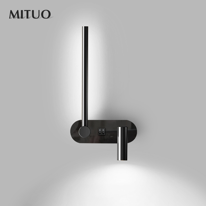 Rotatable Adjustable Headboard Reading Wall Lamp for Designer Hotels, Homestays, Bedrooms and Studies