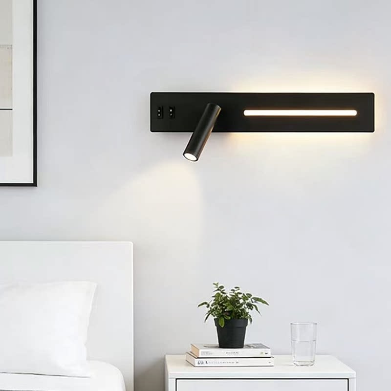 MITUO Nordic Dual-LED Wall Sconce Bedside Reading Light