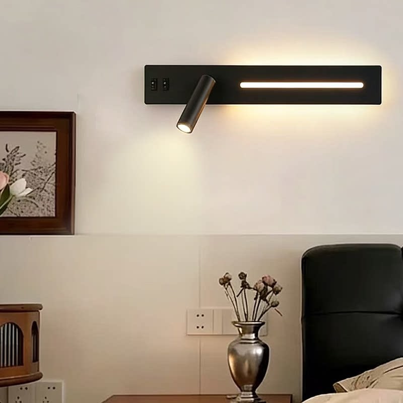 MITUO Nordic Dual-LED Wall Sconce Bedside Reading Light