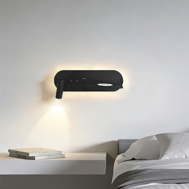 MITUO Wireless Charging Multi-Function LED Wall Sconce Bedside Reading Ligh